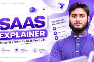 create saas explainer video, demo video for saas product
