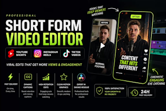 edit reels, shorts and tiktok videos