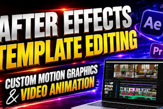 edit and customize any after effects template professionally