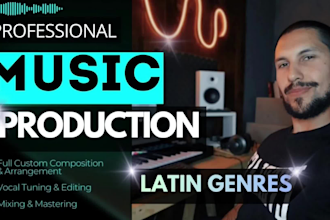 produce top notch latin music, bachata, salsa, merengue
