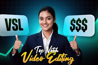 be your vsl video editor, video sales letter that converts money by vsl editor