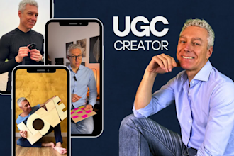 create authentic ugc videos as a professional italian male creator over 50