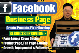 professionally create facebook page