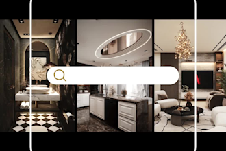 create photorealistic custom residential 3d interior renders