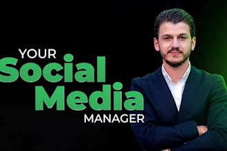 be your instagram, tiktok, facebook, youtube manager and content creator