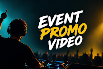edit event promo videos, party reels, dj nightclub and music videos