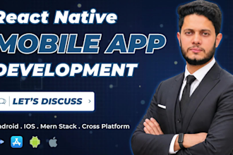 develop react native mobile app as react native developer