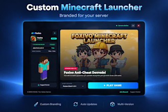 build a custom minecraft launcher for your server