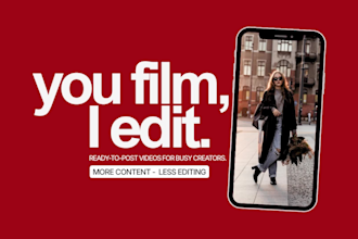 do 4k video editing, vlog, travel, drone, youtube interview