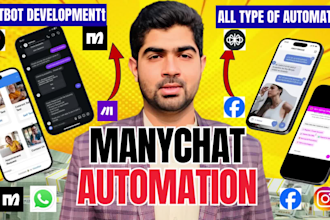 build manychat ai chatbot for instagram, facebook, whatsapp