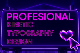 create custom kinetic typography videos and motion graphics