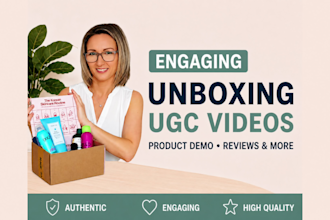 create an engaging unboxing ugc video ad for tiktok