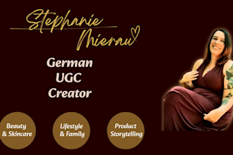 be your german ugc creator for ads and social media