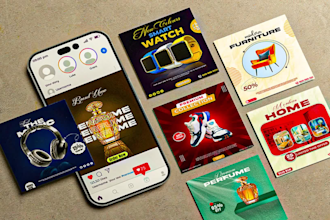 design instagram, facebook, linkedin  posts, banner ads
