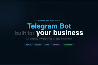 create ai telegram bot for your business