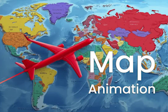 do creative map animation