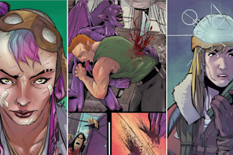 be graphic novel comic book artist webtoon superhero comic book art illustration