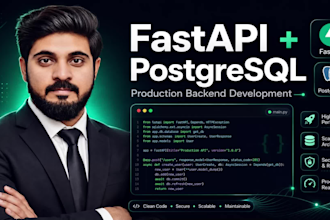 build a fastapi postgresql python backend with jwt auth
