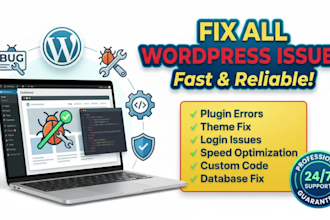 fix wordpress bugs database error and troubleshoot broken website critical issue
