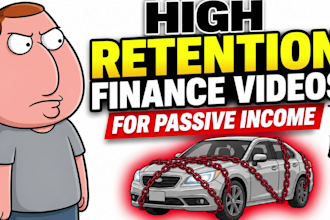 create high retention finance video, youtube finance for passive income