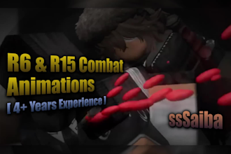 create roblox combat animations for your game