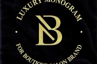 design luxury monogram logo for boutique and salon brands
