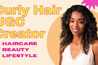create curly hair and beauty ugc video ads