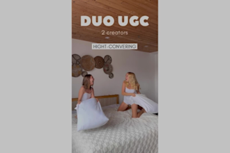 create high converting duo ugc video ads for your product