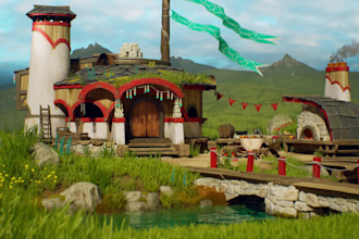 create low poly stylized 3d environments for unity, unreal engine and games