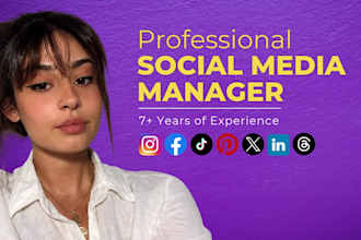 be your social media marketing manager and content creator