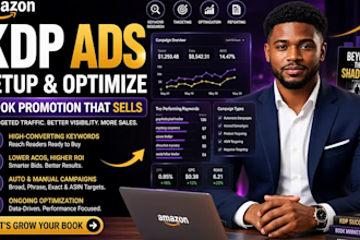 setup and optimize amazon KDP ads for book promotion and ebook marketing