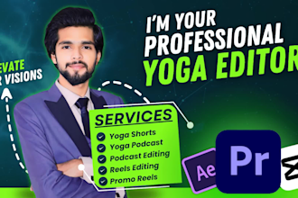 manage your youtube channel and edit your yoga videos