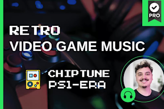 create a retro video game soundtrack, 8bit 16bit game music