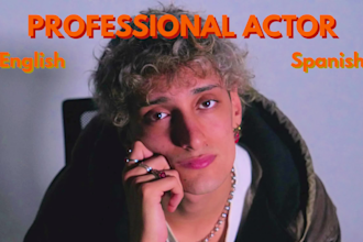 be your professional spokesperson male actor  for your video