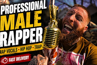be your male rapper ghostwriter rap, hip hop rapper male singer, uk drill rapper