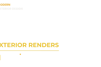 create realistic modern house 3d exterior rendering