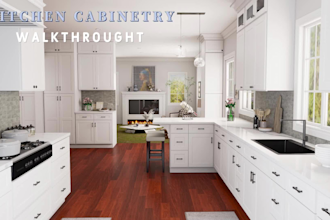 design kitchen interior and provide detailed technical drawings