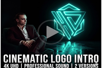 create a professional cinematic logo animation and intro