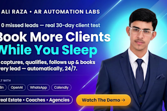 build n8n ai agent for lead qualification, follow up, and booking