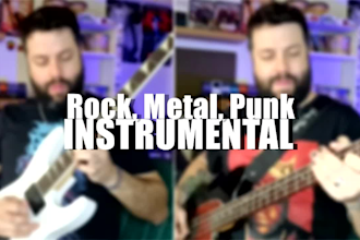 create a killer rock, metal or punk instrumental for you