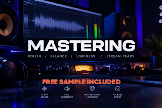 professionally master your track for spotify and all streaming platforms
