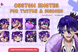 draw custom emotes for twitch stream asset