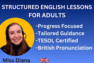 teach you english with clear structured lessons