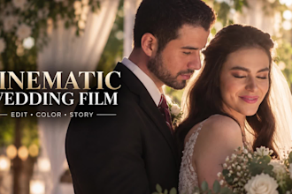 edit your wedding video into a cinematic wedding film
