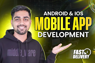 do mobile app development android and ios app creation as flutter developer