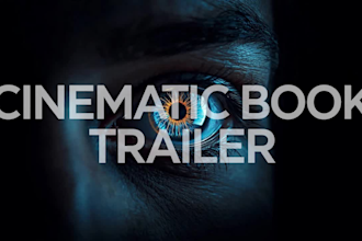 make cinematic thriller book trailer video ebook trailer