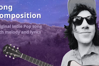 compose a song, with or without lyrics, in the indie pop style