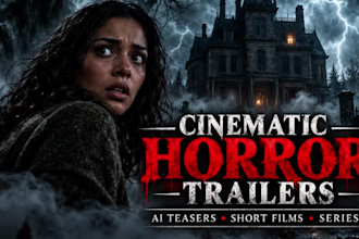 cinematic book trailer video ai horror movie trailer ai teasers short film video