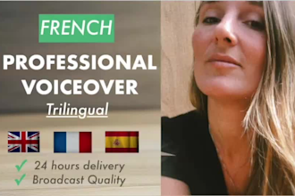 record a professional french commercial or corporate voice over