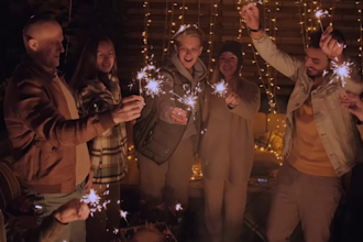 create a festive new year video for your audience
